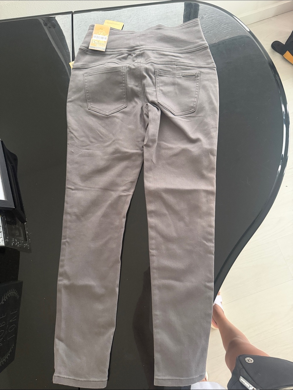 Hybrid & Company Bum lifter Slim Stretch Skinny Pants in Grey